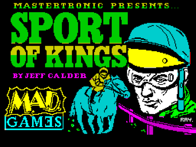 Sport of Kings title screen for ZX Spectrum